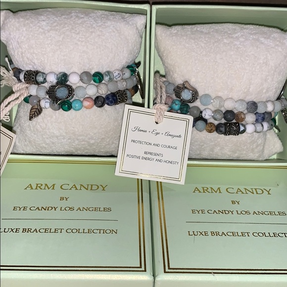 Beautiful beaded positive energy bracelet set - Picture 4 of 8